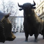 Bull and bear statues are pictured outside Frankfurt's stock exchange Bull and bear statues are pictured outside Frankfurt's stock exchange